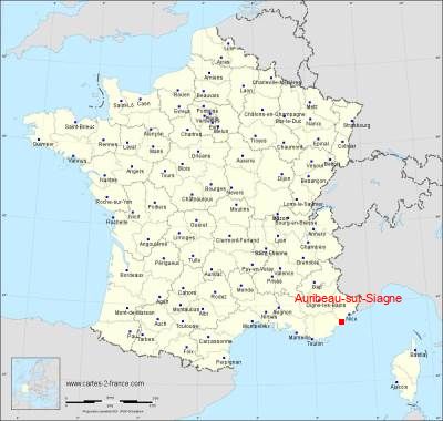 Carte de Auribeau-sur-Siagne