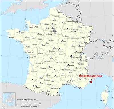 Carte de Beaulieu-sur-Mer