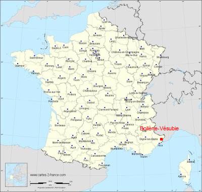 Carte de Bollène-Vésubie
