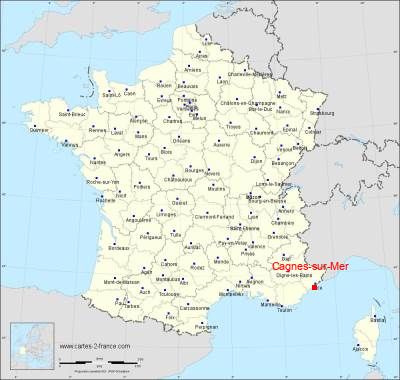 Carte de Cagnes-sur-Mer