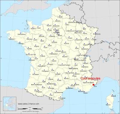 Carte de Coursegoules