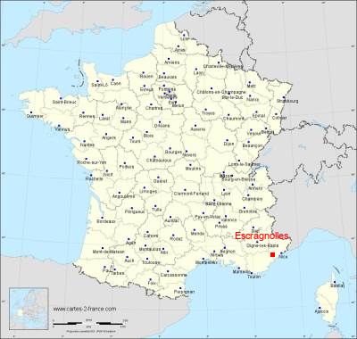 Carte de Escragnolles