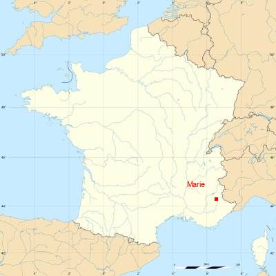 Fond de carte avec Marie