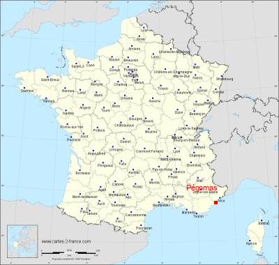 Carte de Pégomas