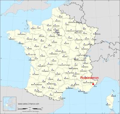 Carte de Roquesteron