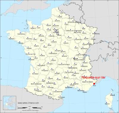 Carte de Roquette-sur-Var