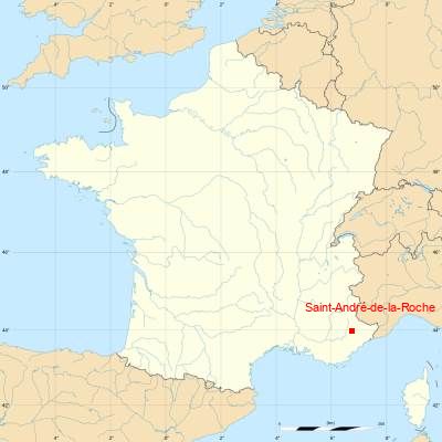Fond de carte avec Saint-André-de-la-Roche