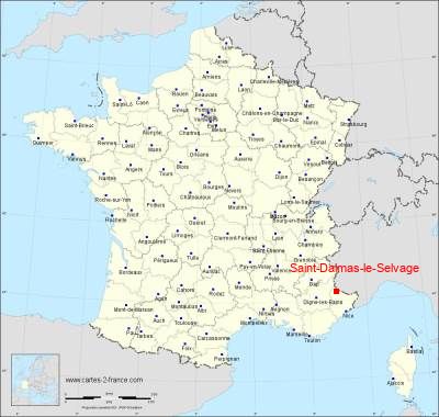 Carte de Saint-Dalmas-le-Selvage