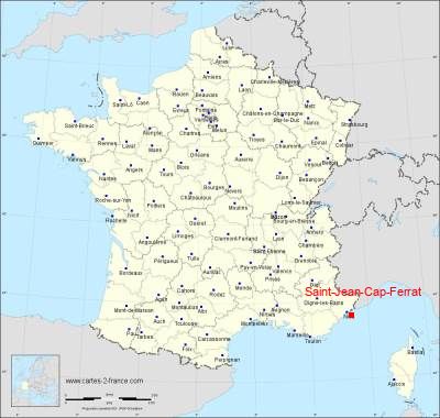 Carte de Saint-Jean-Cap-Ferrat