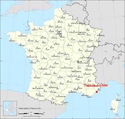 Carte de Théoule-sur-Mer