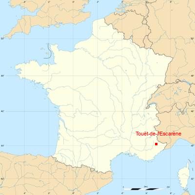 Fond de carte avec Touët-de-l'Escarène