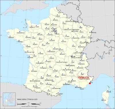 Carte de Vallauris