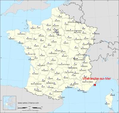 Carte de Villefranche-sur-Mer