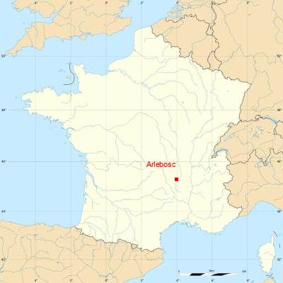 Fond de carte avec Arlebosc