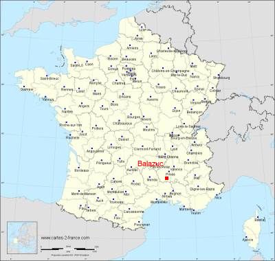 Carte de Balazuc