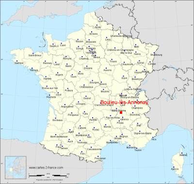 Carte de Boulieu-lès-Annonay