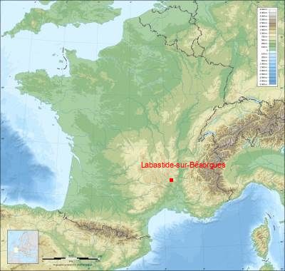Carte de Labastide-sur-Bésorgues