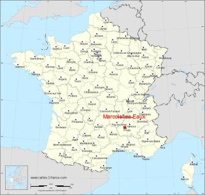 Carte de Marcols-les-Eaux