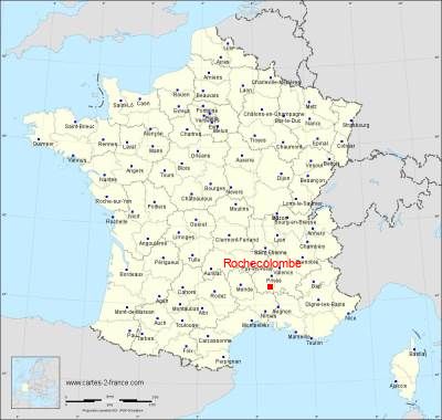 Carte de Rochecolombe