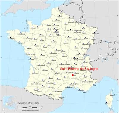 Carte de Saint-Etienne-de-Boulogne