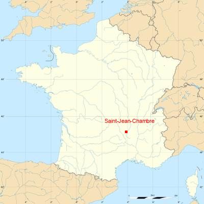 Fond de carte avec Saint-Jean-Chambre