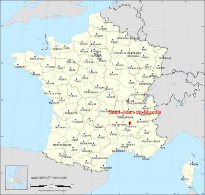 Carte de Saint-Jean-de-Muzols