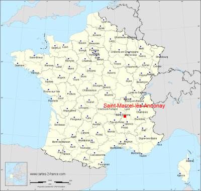 Carte de Saint-Marcel-lès-Annonay
