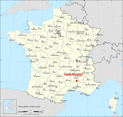Carte de Saint-Montan