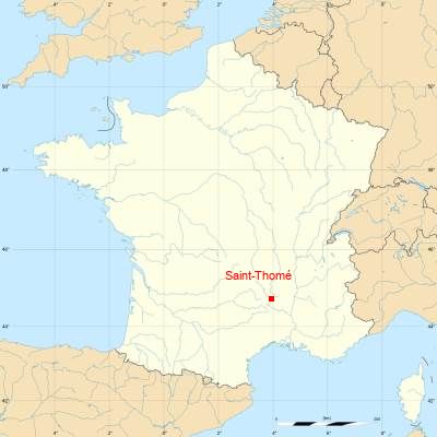 Fond de carte avec Saint-Thomé