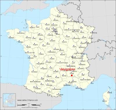 Carte de Valvignères