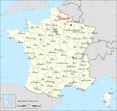 Carte de Dricourt