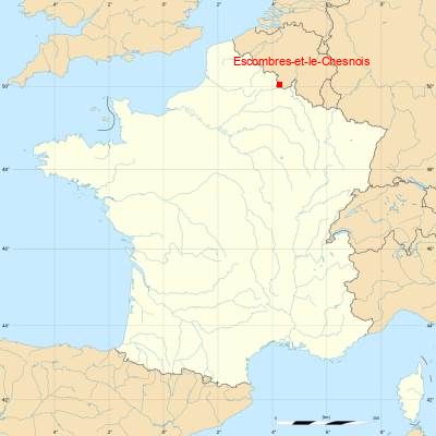 Fond de carte avec Escombres-et-le-Chesnois