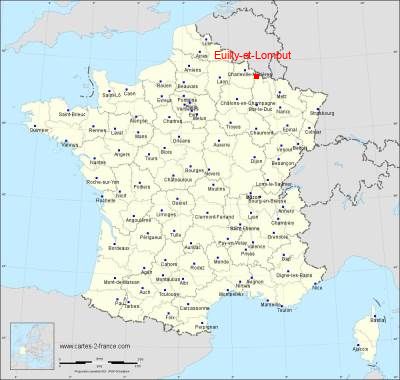 Carte de Euilly-et-Lombut