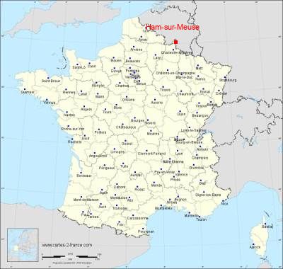 Carte de Ham-sur-Meuse