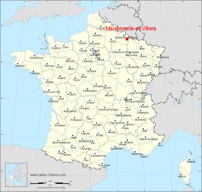 Carte de Maisoncelle-et-Villers