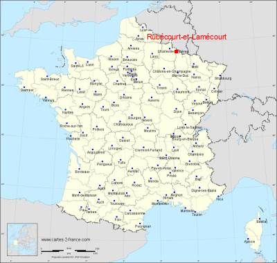 Carte de Rubécourt-et-Lamécourt