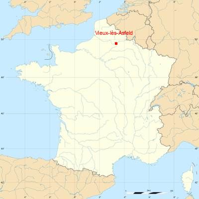 Fond de carte avec Vieux-lès-Asfeld
