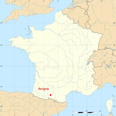 Fond de carte avec Arvigna