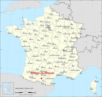 Carte de Bastide-de-Besplas