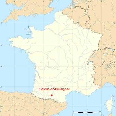 Fond de carte avec Bastide-de-Bousignac