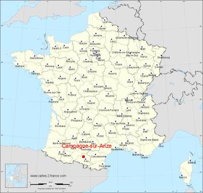 Carte de Campagne-sur-Arize