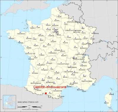 Carte de Castillon-en-Couserans