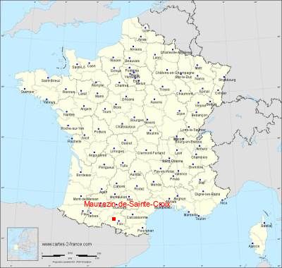 Carte de Mauvezin-de-Sainte-Croix