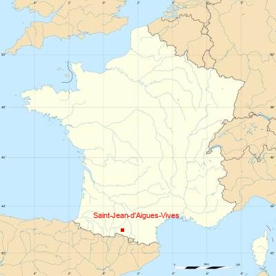 Fond de carte avec Saint-Jean-d'Aigues-Vives