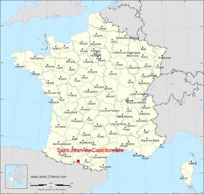 Carte de Saint-Jean-du-Castillonnais