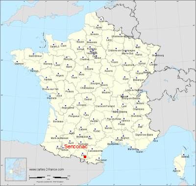 Carte de Senconac