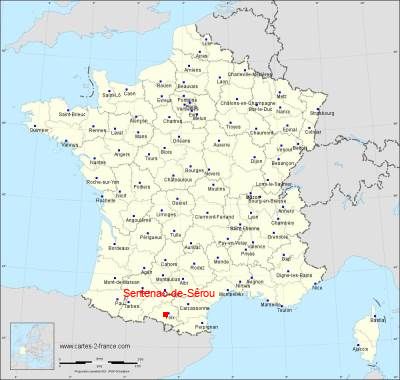 Carte de Sentenac-de-Sérou