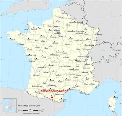 Carte de Tarascon-sur-Ariège
