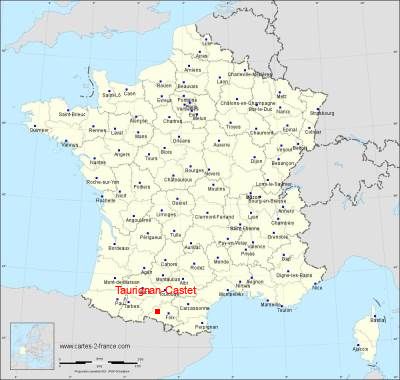 Carte de Taurignan-Castet