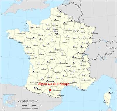 Carte de Villeneuve-du-Paréage